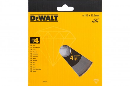 Диск алмазный отрезной (115х22.2 мм) для УШМ DEWALT DT 3735
