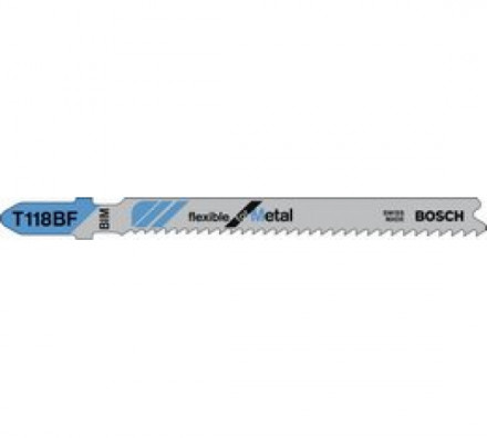 Набор пилок для лобзика по металлу (67 мм, 6 мм, 5 шт.) BIM T118BF Bosch 2.608.634.503