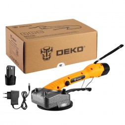 Виброприсоска аккумуляторная для укладки плитки DEKO DKTT12, 12V, 2x3.0Ач 063-4417