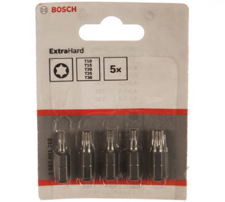 Набор бит (25 мм; 5 шт) TORX XH SET Bosch 2607001768