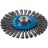 Щетка дисковая (115 мм; М14; плетеные пучки стальной проволоки 0.5 мм) Зубр 35192-115_z01