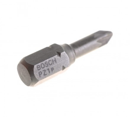 Бита Pz1 3 шт. (25 мм; Extra Hart, хвостовик шестигранный 1/4&quot;) Bosch 2607001554