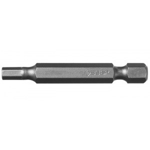 Бита (HEX4; 50 мм; 2 шт.) Зубр 26007-4-50-2