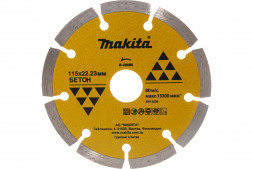 Алмазный диск сегментированный 115x22,2 мм по бетону Makita B-28086