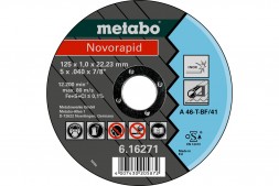 Круг отрезной, универсальный Novoflex (125x2.5х22.2 мм, прямой) Metabo 617022000