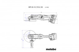 Аккумуляторная угловая шлифовальная машина Metabo WPB 36-18 LTX BL 230 613102840