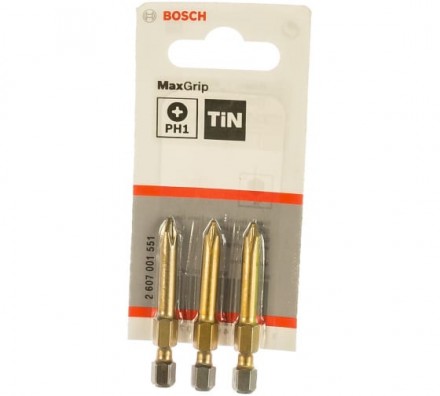 Бита (49 мм; 3 шт) PHILLIPS 1 TIN Bosch 2607001551
