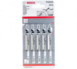 Пилка для лобзика по дереву (74 мм; 5 шт.) HCS T 101 D Bosch 2.608.630.032