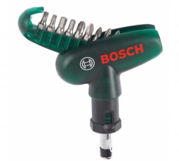 Карманная отвертка с 9 битами Bosch 2607019510