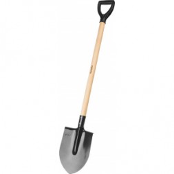 Штыковая лопата МАСТЕР ЛКО, деревянный черенок, с рукояткой, ЗУБР 39572
