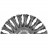 Щетка ЭКСПЕРТ дисковая для дрели (жгутированная стальная проволока 0,5 мм, 100 мм) Зубр 3522-100_z01
