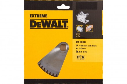 Пильный диск EXTREME по шпону/пластику (165х20 мм; 54 TFZ) Dewalt DT1088