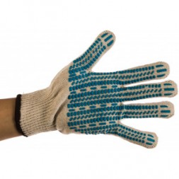 Перчатки трикотажные с защитой от скольжения (размер L-XL; 10 пар) &quot;ЭКСПЕРТ-ПРОТЕКТОР&quot; ЗУБР 11390-K10