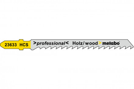 Пилка по дереву T144D Professional (25 шт; 75 мм; HCS) для лобзиков Metabo 623690000
