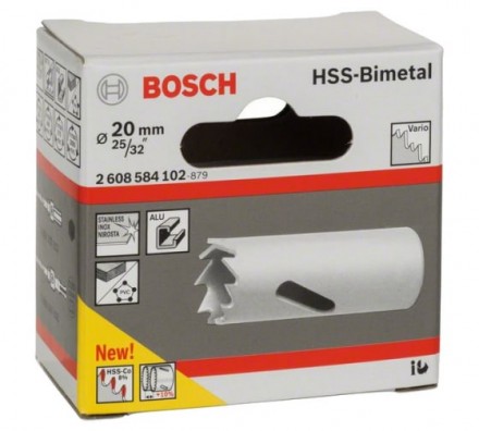 Коронка HSS-Bimetall 20 мм Bosch 2608584102