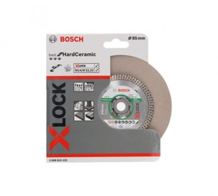 Диск алмазный Best for Hard Ceramic X-LOCK (85х22.2 мм) Bosch 2608615133