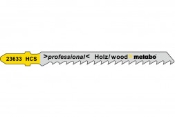Пилка по дереву T144D Professional (5 шт; 75 мм; HCS) для лобзиков Metabo 623633000