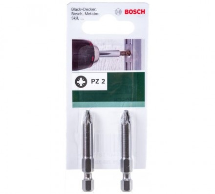 Бита ( PZ 2; 49 мм; 2 шт.) Bosch 2609255929