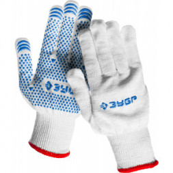 Перчатки трикотажные с защитой от скольжения (12 класс; размер S-M) &quot;ЭКСПЕРТ&quot; ЗУБР 11451-S