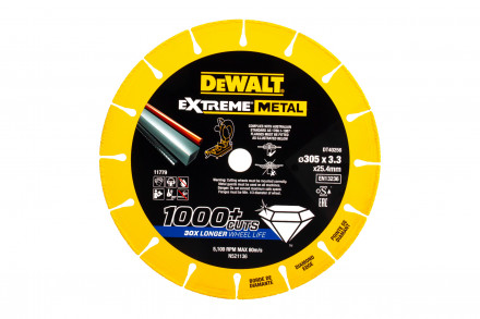 Алмазный диск отрезной по металлу 305x25 мм DEWALT DT40256
