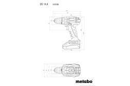 Аккумуляторный винтоверт Metabo BS 14.4 602206550