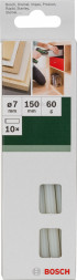 Клеевые стержни прозрачные (7х150 мм) 10 шт. Bosch 2.609.256.A04