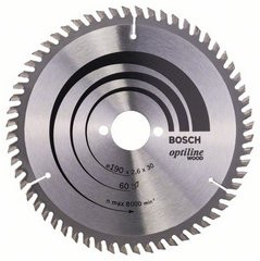Диск пильный по древесине 190х30 мм Bosch 2.608.641.188