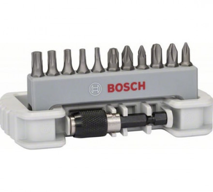 Набор бит Bosch 12 шт. держатель с быстросменным патроном 2608522129