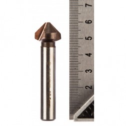 Зенкер конусный с кобальтовым покрытием (16.5х60 мм; М8) по металлу для дрелей Зубр 29732-8