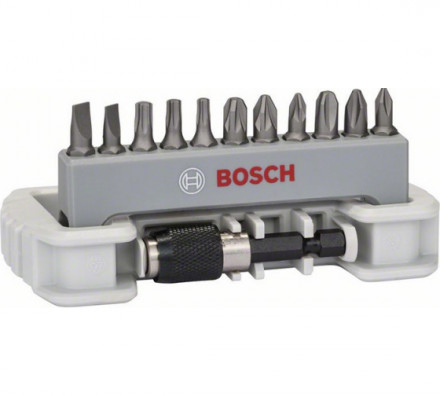 Набор бит Bosch 12 шт. держатель с быстросменным патроном 2608522130