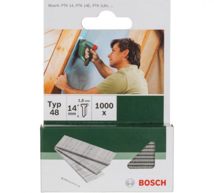 Гвозди Bosch тип 48 14 мм 1000 шт. 2609255813