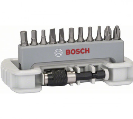 Набор бит Bosch 12 шт. держатель с быстросменным патроном 2608522131