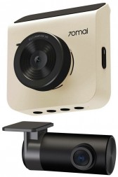 Видеорегистратор 70mai Dash Cam A400-1 Ivory с камерой заднего вида бежевый