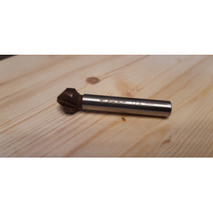 Зенкер конусный с кобальтовым покрытием (12.4х56 мм; М6) по металлу для дрелей Зубр 29732-6