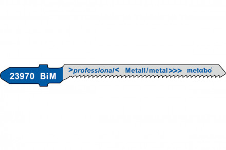 Пилки по стали и цветным металлам T118EOF (57х1,5 мм, BIM, 5 шт.) Metabo