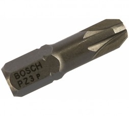 Бита Pz3 3 шт. (хвостовик шестигранный 1/4&quot;; 25 мм) BOSCH 2.607.001.562