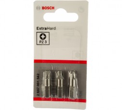 Бита Pz3 3 шт. (хвостовик шестигранный 1/4&quot;; 25 мм) BOSCH 2.607.001.562