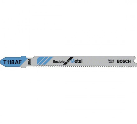 Пилки T118AF для лобзика по металлу 100 шт. (67 мм; BIM) BOSCH 2.608.634.774
