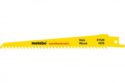 Пилка по дереву S644D (2 шт; 150 мм; HCS; 6 TPI) для сабельных пил Metabo 631120000
