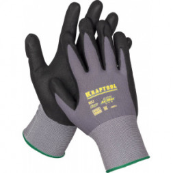 Нейлоновые перчатки Kraftool EXPERT 15 класс, вспененное нитриловое покрытие, XL 11285-XL