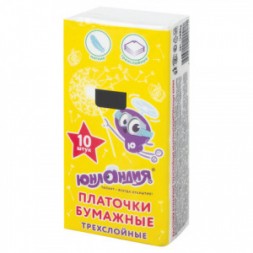 Носовые платки ЮНЛАНДИЯ 3-х слойные 129898 129898