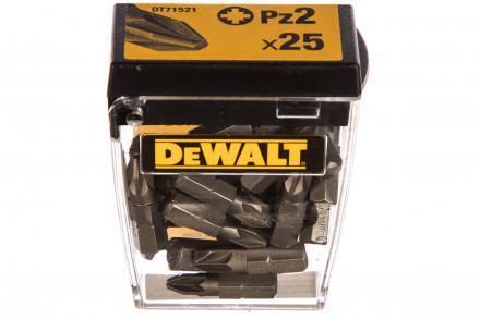 Набор бит PZ2x25 мм, 25 шт. DEWALT DT71521