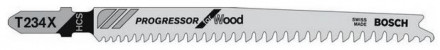 Полотна пильные Т234Х Progressor for Wood для лобзика 100 шт. (91 мм; HCS) BOSCH 2.608.633.A41