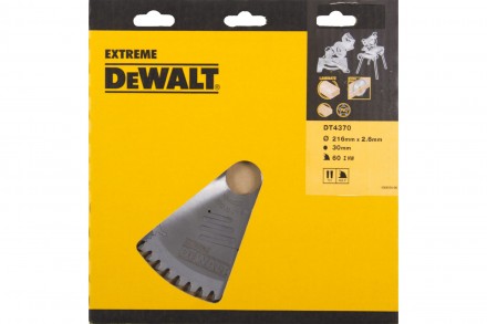 Пильный диск по дереву Extreme (216х30 мм) Dewalt DT4370