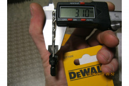 Сверло пилотное 3,17 мм с зенкером для шурупов 5 мм, размер №10 DEWALT DT 7606