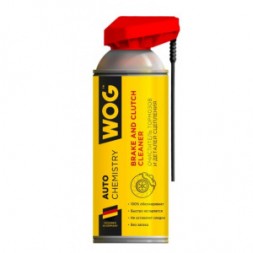 Очиститель тормозов и деталей сцепления WOG с профессиональным распылителем 2 в 1, 520 мл WGC0345