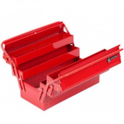 Инструментальный раскладной ящик МАСТАК 5 отсеков, красный 510-05420R