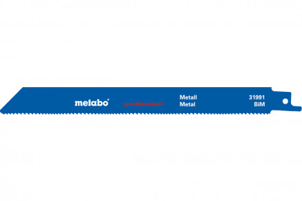 Пилки по металлу (BiM, 200x1.25 мм, шаг 1.8-2.6 мм, 5 шт.) Metabo