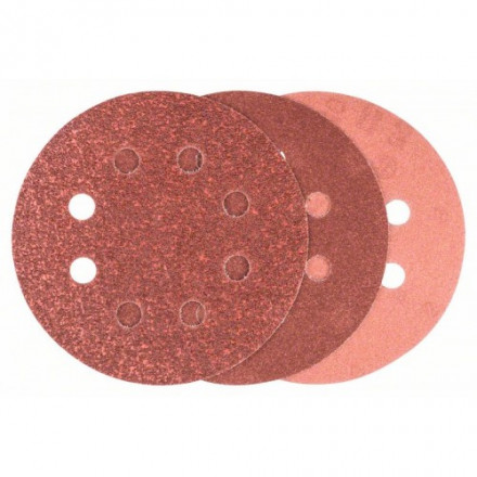 Шлифовальный круг (125 мм; зернистость 60/120/240) 6 шт. Bosch 2609256A28