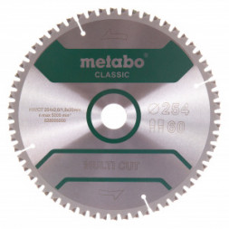 Диск пильный Multi Cut Classic (254x30 мм; 60Z; FZ/TZ 5neg; блистер) Metabo 628666000